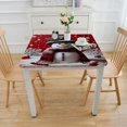 thumbnail image 3 of nygtbtfer Christmas Tablecloth , Red Washable Table Cover for Party Picnic Dinner Decor, 3 of 7