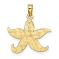 thumbnail image 3 of FJC Finejewelers 14k Yellow Gold Flat Starfish Charm, 3 of 3