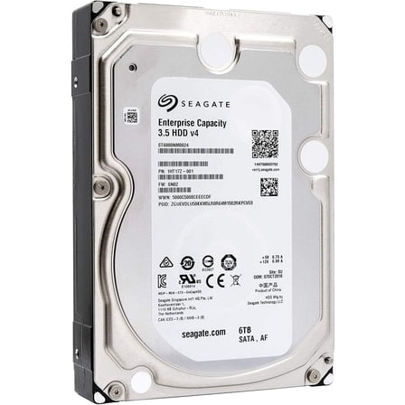 Seagate Enterprise Capacity 3.5 HDD 6TB 7200 RPM 512e SATA 6Gb/s 128MB-Cache 3.5-Inch Hard Disk Drive - ST6000NM0024