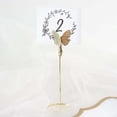 thumbnail image 5 of Efavormart 5 Pack | Gold Metal 5" Butterfly Card Holder Stands, Table Number Stands, Wedding Table Menu Clips, 5 of 11