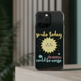 thumbnail image 3 of DistinctInk Clear Hybrid Case for Apple iPhone 14 Pro Max (6.7" Screen) - Smile Today Tomorrow Could Be Worse - Wireless Charging Compatible, 3 of 9