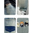 thumbnail image 4 of Jeans for Boys Kids Toddler Boys Baggy Jeans Straight Leg Elastic Waist Distressed Ripped Denim Pants with Pockets and Holes Jeans for Teens Blue 4 Years-5 Years, 4 of 7