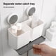 thumbnail image 3 of Toystoory Caja de cepillo de dientes para colgar en la pared, palillos para de dientes de cocina, soporte para vajilla, organizador de artículos Juegos de accesorios de baño, 3 of 6