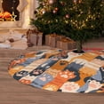 thumbnail image 6 of Lsque Cat Paws Print Christmas Tree Skirt, Tree Skirt with Ties or Velcro, Perfect for Holiday Decorations, Halloween, and New Year-30", 6 of 7