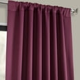 thumbnail image 2 of Aubergine Blackout Room Darkening Curtain (1 Panel), Aubergine, 50W X 108L, 2 of 6