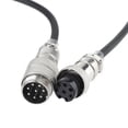 thumbnail image 4 of 8Pin Coiled Extension Microphone Cord 8Core Aviation Male Plug to 8Core Aviation Female Plug Cable, 4 of 6