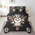 thumbnail image 2 of Castle Fairy Bull Skull Twin Bedding Sets,Animal Print Aztec Bedding Comforter Set, 2 of 8