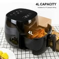 thumbnail image 2 of TOYTEXX 5.8Qt Air Fryer, Black - Dual Knob Control, Temperature Control, 6 Preset Cooking Modes, 2 of 5