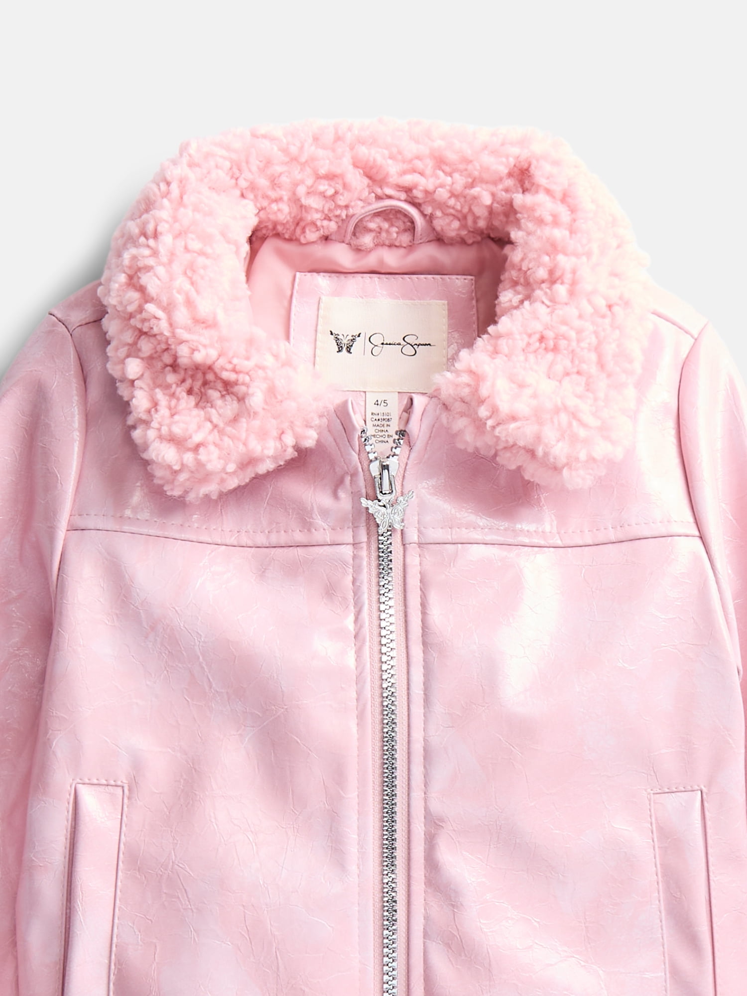Jessica Simpson Girls Cropped Moto Jacket, Sizes XS-XXL