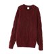 thumbnail image 4 of Suéter de mujer festivo de cuello redondo, jersey de invierno para fiestas, sudaderas gruesas lisas Rojo, 4 of 9