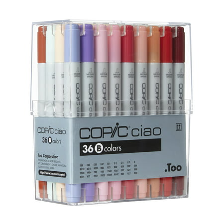 Copic® Ciao Marker Set, 36-Color Set B