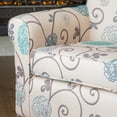 thumbnail image 4 of Roseville Blue Floral Club Chair, 4 of 4