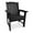 Black, variant on Fortune Candy HDPE Patio Dining Chair, Bar Chair for Outdoor Garden Yard, Heavy Duty 600 lbs, Black