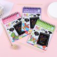 thumbnail image 4 of Children Scratch Arts Drawing Paper Creative Colorful Graffiti Fun Diy Coils Painting Book For Party Favor Activities Game Gifts, 4 of 8