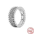 thumbnail image 3 of Authentique 100% 925 argent Sterling couronne coeur fleur aile clair Zircon scintillant CZ Pantaro anneaux pour femmes bijoux anniversaire, 3 of 5