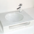 thumbnail image 2 of Eviva Pasadena 24 in. White Carrara Marble Sink, 2 of 5