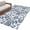 Peacock Blue, variant on Blue Flowers Area Rugs 2.7'x5', Washable Small Throw Rugs for Kitchen Bedroom, Farmhouse Botanical Floral Patterned Indoor Outdoor Rug Non-Slip Low Pile Carpet Runner Reversible Floor Mats