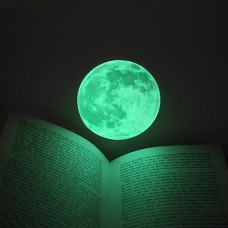 fluorescent moon wall stickers home decor decoration glow in the