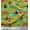 Olive Green, variant on Soimoi Silk Fabric Floral & Cute Animals Cartoon Decor Fabric Printed Yard 42 Inch Wide