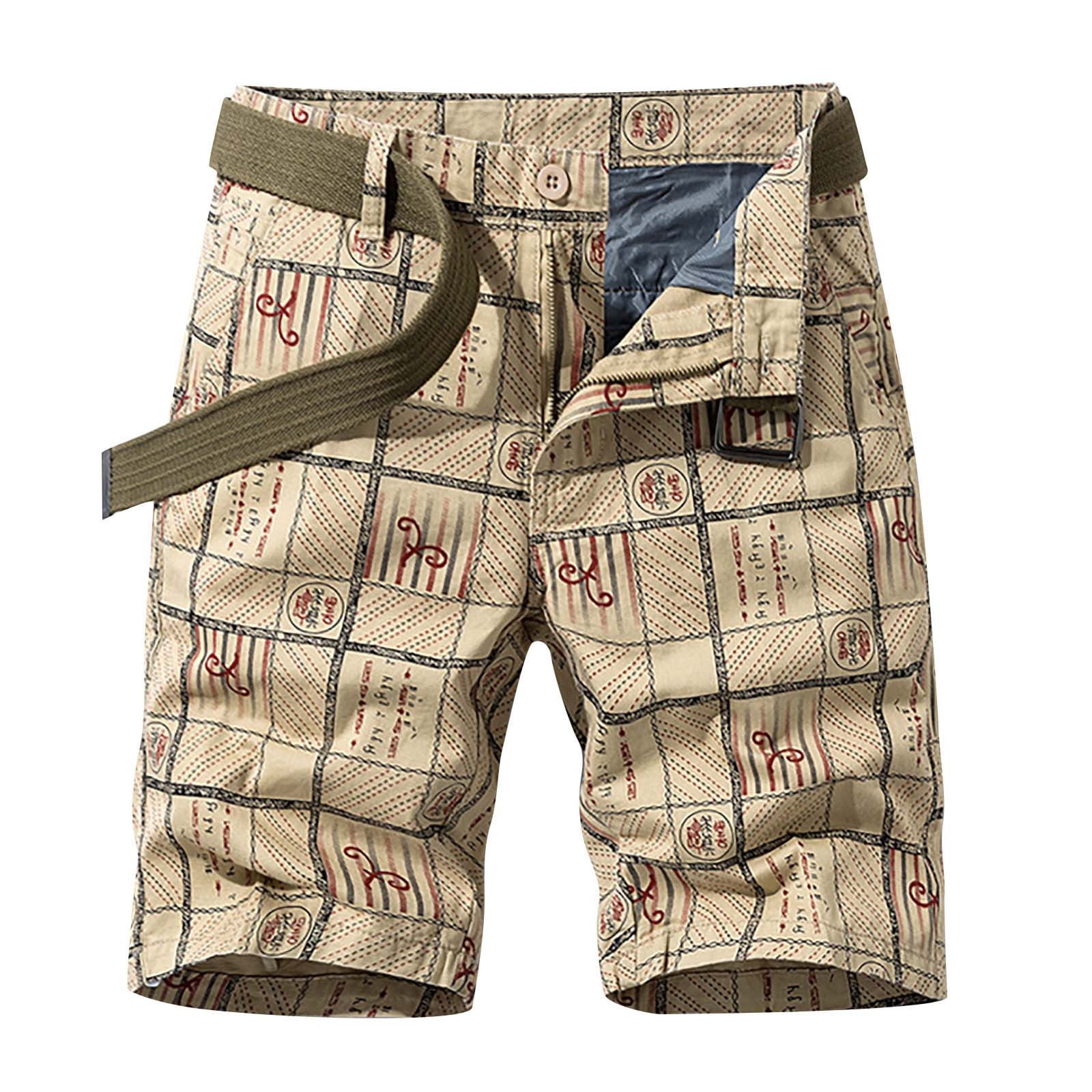 Inleife Cargo Shorts for Men, Men's Shorts Multi Pocket Cargo Pants Loose  Casual Pants Straight Leg Pants