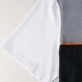 thumbnail image 5 of Vmvidoty Men's Casual T Shirts Short Sleeve Crew Neck Color Block Graphic Tees Shirt Summer Tops Khaki 2XL, 5 of 9