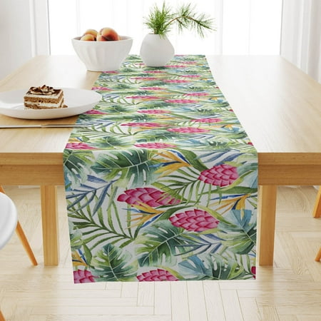 

Popular Pick! Zjfmsh 1Pc Table Runnersunflower And Floral Pattern Table Runner Heat Insulating And Non Slip Linen Placemat For Summer Flax