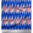 thumbnail image 1 of Soimoi Cotton Voile Fabric Zig Zag Abstract Print Sewing Fabric Yard 42 Inch Wide, 1 of 3