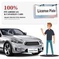 thumbnail image 6 of 2Packs License Plate Frames with Gradient Geometric Abstract Pattern Includes Screws & Caps Full Accessories Included Size 6.3x12.2inch(16x31cm), 6 of 8