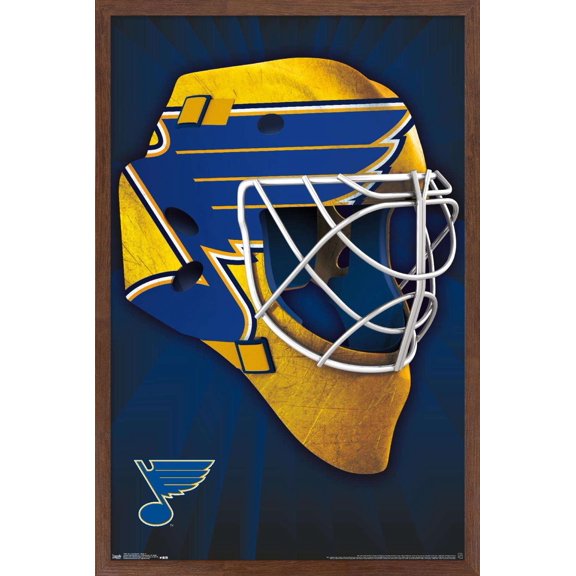 NHL St. Louis Blues - Logo 17 Wall Poster, 14.725" x 22.375", Framed