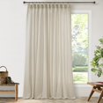 thumbnail image 1 of ASWZXCFGV Sage Green Linen Sheer Curtains 96 Inches Long Memory Shape Trained Pleated Curtain for Living Room with Hooks Rings Back Tab Pinch Pleat Drapes 96 Inch Length for Boho Bedroom, 1 of 8