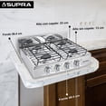 thumbnail image 4 of Parrilla A Gas Supra De 4 Quemadores De Sobreponer Plateada, 4 of 6