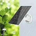 thumbnail image 6 of OKYMOTOR Solar Panel for Security Camera 5W USB Solar Panel Micro USB & USB-C Port Solar Panel IP65 Waterproof Solar Charger for Camera with 360°Adjustable Mounting, 6 of 9