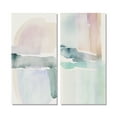Designart "Pastel Tranquility in Serene Shades I" Abstract Liquid Ink