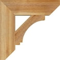 thumbnail image 3 of Ekena Millwork 4"W x 16"D x 16"H Imperial Slat Rough Sawn Bracket, Western Red Cedar, 3 of 4
