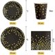 thumbnail image 3 of 175 rose gold party accessories White paper plates and napkins Mugs Silver Black, 3 of 5