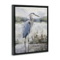 thumbnail image 4 of Stupell Industries Coastal Sea Heron Landscape & Nature Painting Black Floater Framed Canvas Art Print Wall Art, 25 x 31, 4 of 10