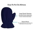 thumbnail image 7 of N'Ice Caps Boys Toddler Baby Fleece Sherpa Lined Trooper Hat & Mitten Winter Set - Grey, 7 of 7