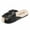Black, variant on IROINNID Toddler N Big Girl's Weave Slipper Girls Summer Hollow Out Non-slip Sole Beach Slippers Shoes, Size 4-12Y