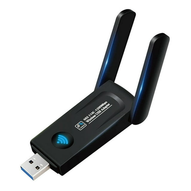 Adaptador WiFi de banda dual de 1200 M, interfaz USB 3.0, tarjeta de red USB Plug and Play para computadora portátil