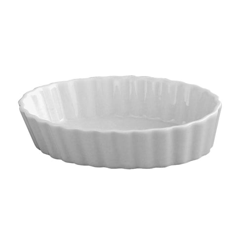 Hic 98017 Porcelain Oval Creme Brulee Dish, 5" X 1"