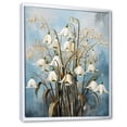 thumbnail image 2 of Designart "Simple Elegance In Blue And Gold I" Snowdrops Floater Framed Canvas Prints, 2 of 5