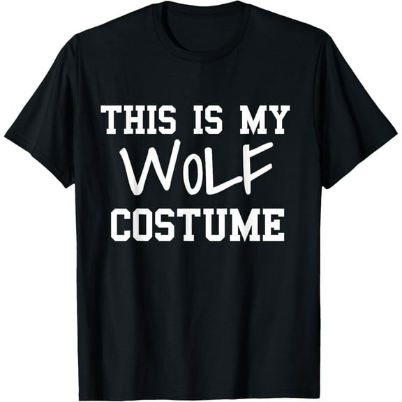 This Is My Wolf Costume Party Lazy Funny Halloween Wolf T-Shirt