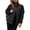 03#Black, variant on Women Stand Collar Patchwork Zip Up Jacket Loose Fit Casual Daily Wear Outerwear Comfortable Long Sleeve Lightweight Coat with Pockets