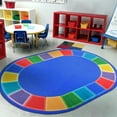 thumbnail image 2 of Color Tones 7'8" x 10'9" Oval area rug in color Multi, 2 of 5