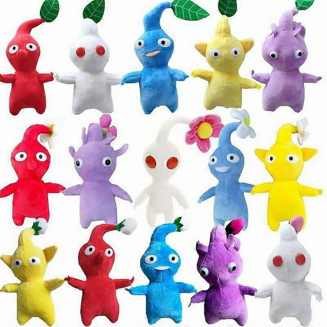 Pikmin Plush Toys Flower Bud Leaves Soft Stuffed Doll Kid Gift Collectible 15cm