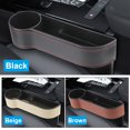 thumbnail image 3 of Car Organizer Leather Car Seat Gap Storage Box Seat Gap Slit Box With Charging Hole, 3 of 7