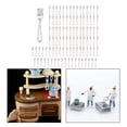 thumbnail image 5 of Kokiya 100 Pieces 1:12 Scale Dollhouse Tableware Dollhouse Decoration Miniature Cutlery fork, 5 of 8