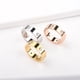 thumbnail image 5 of Anillo apilable clásico de acero de titanio para mujer, el mejor regalo para el día de San Valentín para parejas, oro 10 Sincero Electrónica, 5 of 5