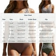 thumbnail image 3 of Sakmal One Piece Swimsuits for Women Tummy Control Bathing Suit Brown Summer V Neck Womens Swimsuit L, 3 of 5
