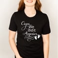 thumbnail image 2 of Oops We Did It Again Shirt, Pregnancy Announcement Shirt, Surprise Pregnancy Announcement (Black, 3X Large), 2 of 6
